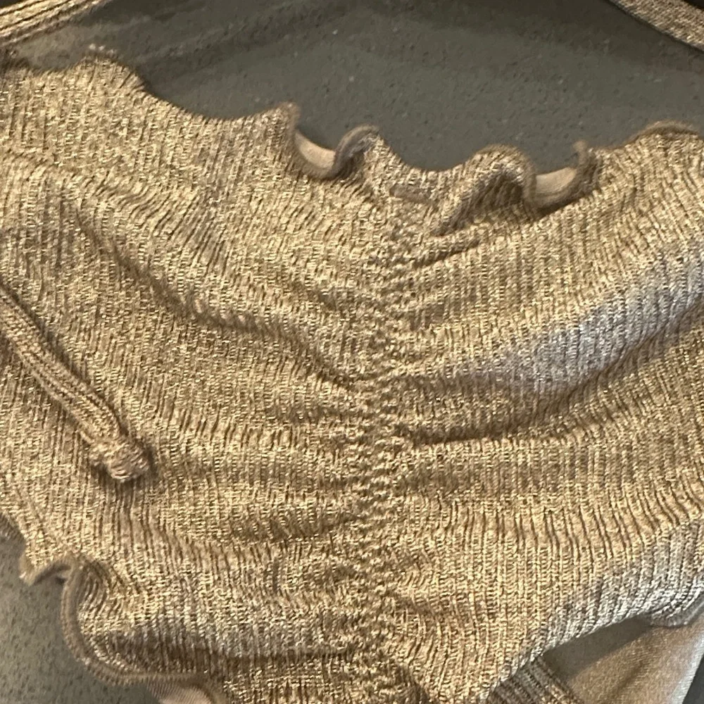 Luli fama bronze Metallic  Triangle Bikini Set - Picture 5 of 12